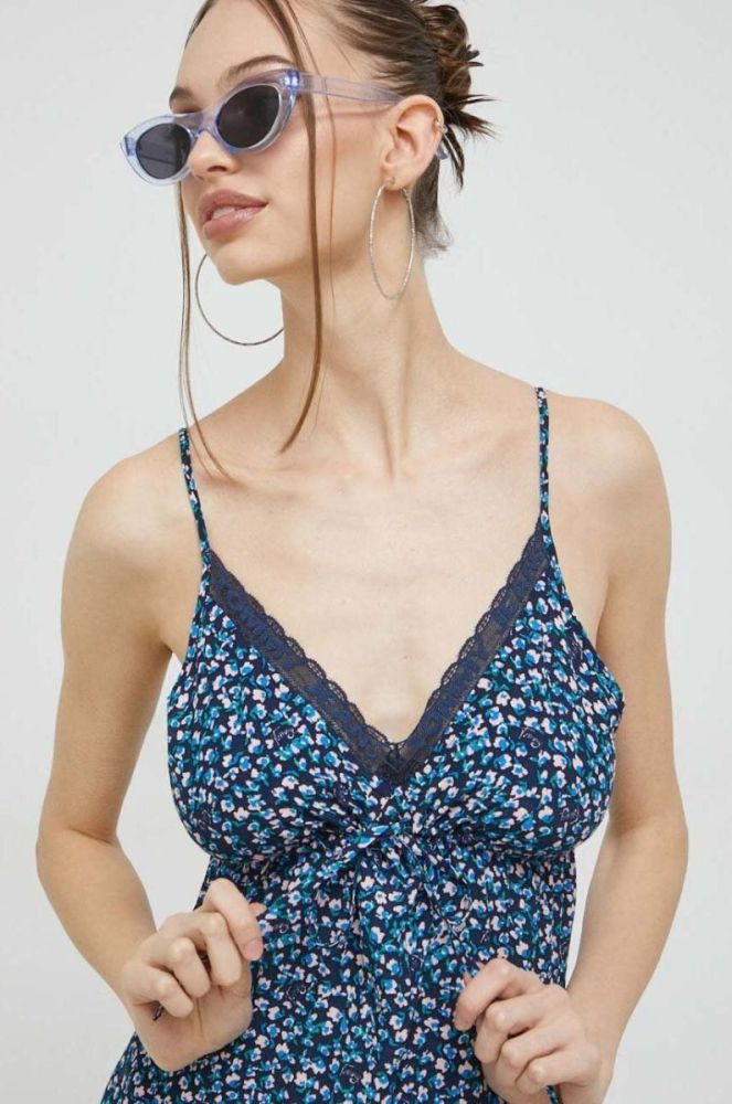 Сукня Tommy Jeans mini розкльошена колір блакитний (3020111) фото 4