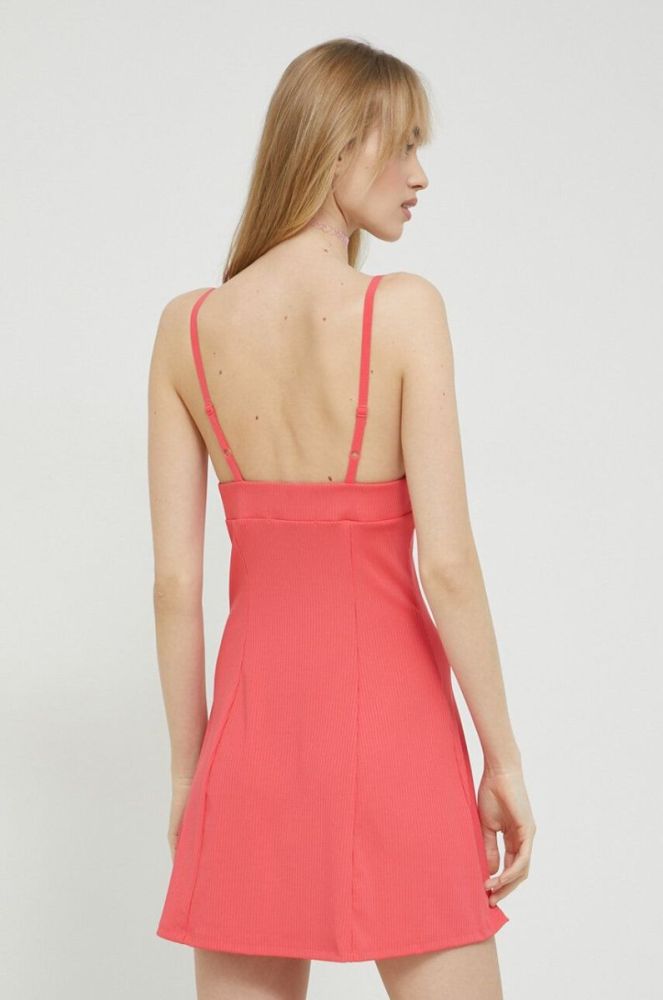 Сукня Tommy Jeans колір рожевий mini розкльошена (2985095) фото 3