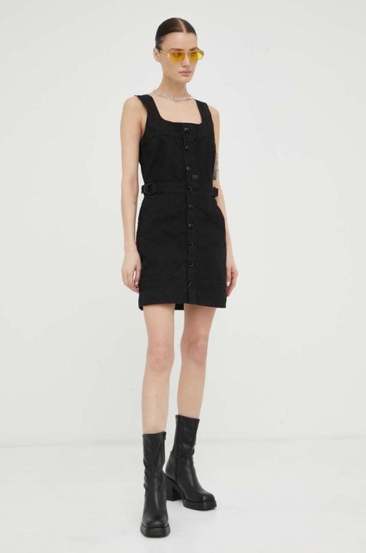 Сукня G-Star Raw колір чорний mini облягаюча (3269681) фото 2