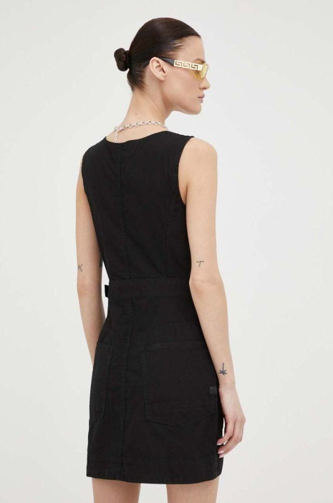 Сукня G-Star Raw колір чорний mini облягаюча (3269681) фото 3