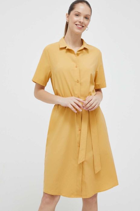 Сукня Jack Wolfskin 10 колір жовтий mini розкльошена