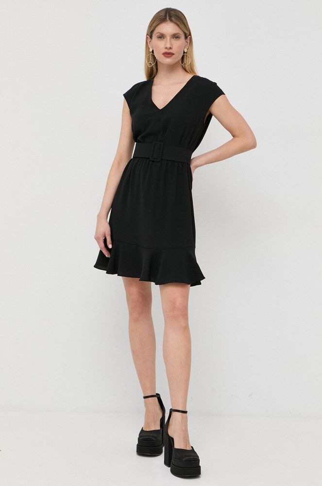 Сукня Armani Exchange колір чорний mini розкльошена (3090693)