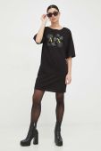 Бавовняна сукня Armani Exchange колір чорний mini oversize (3058581)