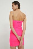 Сукня GCDS колір рожевий mini облягаюча