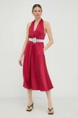 Сукня Samsoe Samsoe колір рожевий midi пряма (2990981)