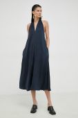 Сукня Samsoe Samsoe колір синій midi пряма