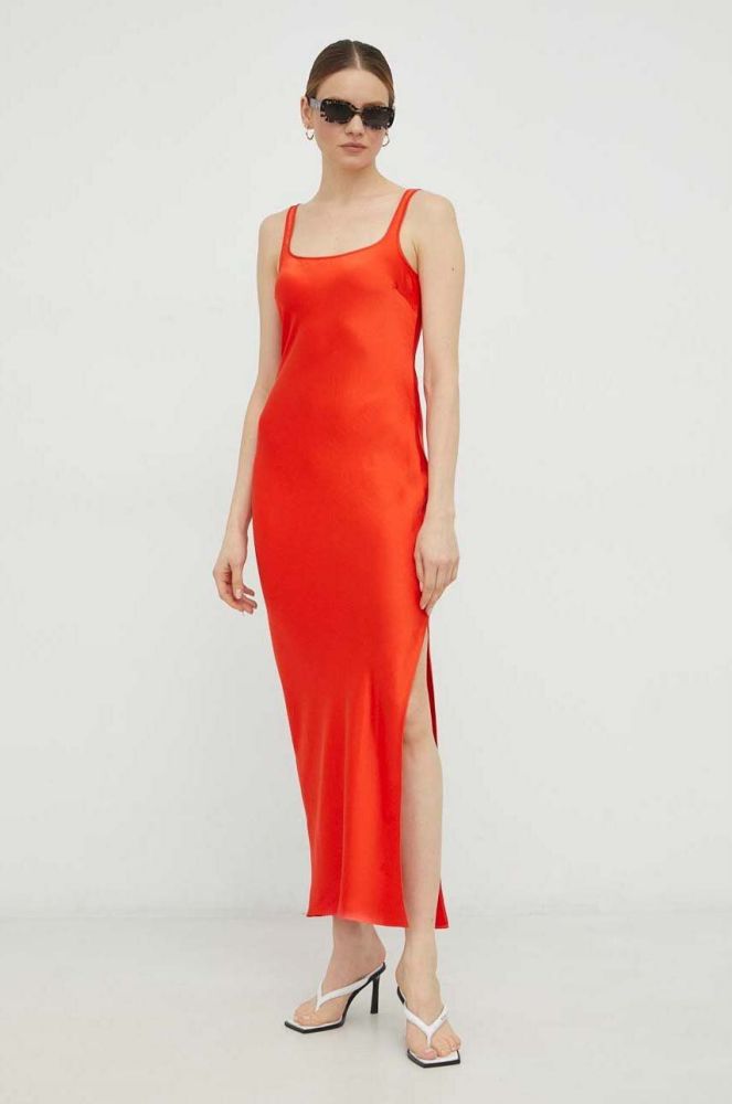 Сукня Samsoe Samsoe колір помаранчевий maxi пряма (3028858)
