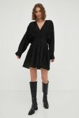 Сукня Samsoe Samsoe колір чорний mini розкльошена