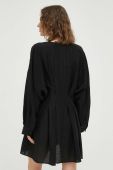 Сукня Samsoe Samsoe колір чорний mini розкльошена