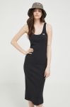 Сукня Champion колір чорний midi облягаюча