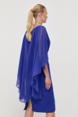 Шовкова сукня Luisa Spagnoli mini пряма колір блакитний
