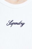 Сукня Superdry колір білий mini облягаюча