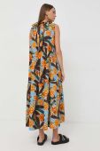 Бавовняна сукня Weekend Max Mara maxi розкльошена колір барвистий