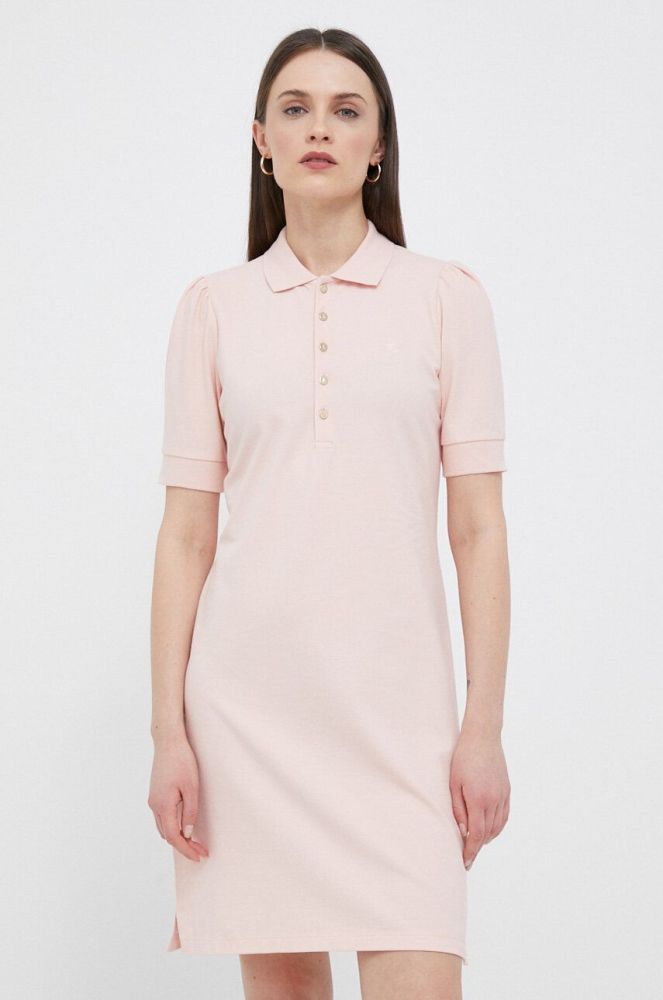 Сукня Lauren Ralph Lauren колір рожевий mini пряма