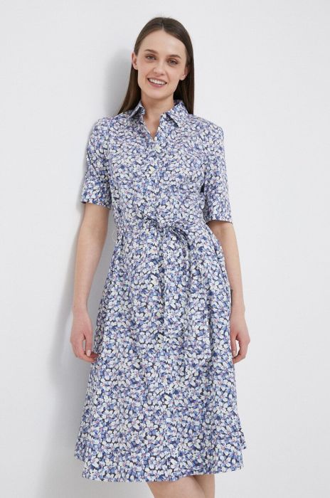 Сукня Lauren Ralph Lauren mini розкльошена колір блакитний (3163487)