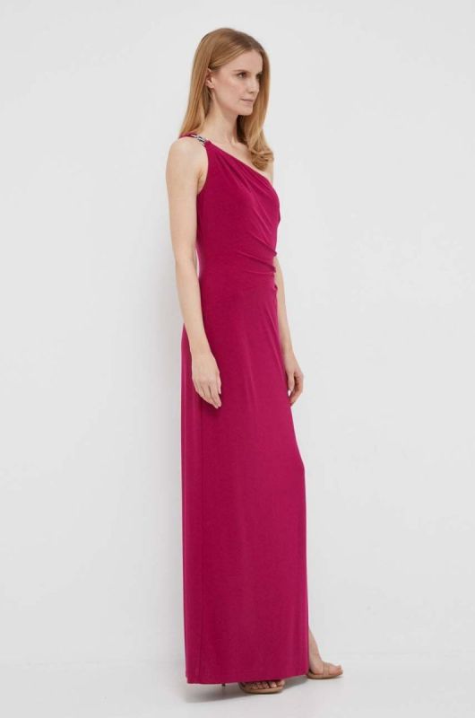 Сукня Lauren Ralph Lauren колір рожевий maxi пряма (3309283) фото 2