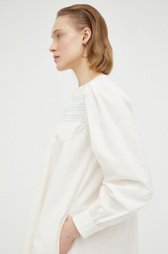 Сукня R?sum? колір бежевий mini oversize фото 4