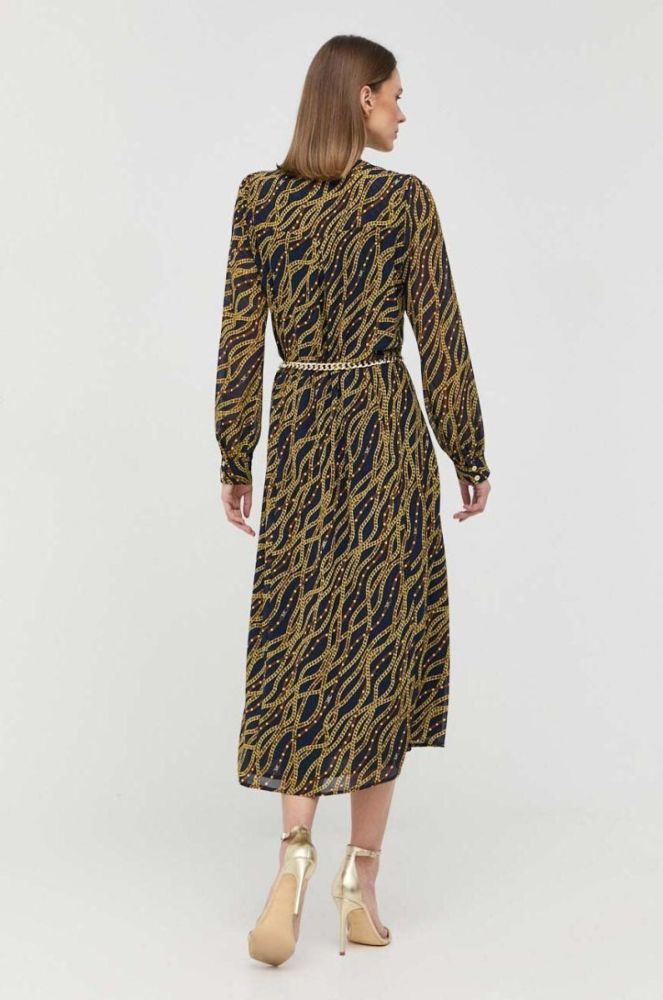 Сукня MICHAEL Michael Kors колір синій midi розкльошена фото 3