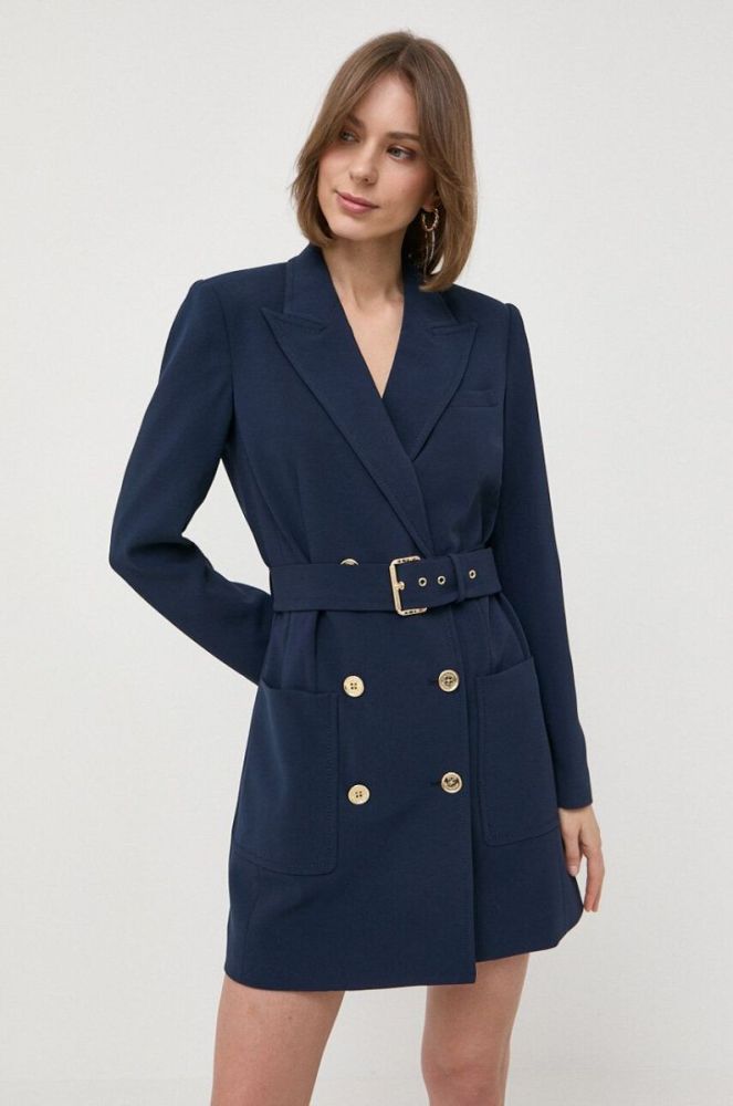 Сукня MICHAEL Michael Kors колір синій mini облягаюча фото 4