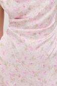 Сукня For Love & Lemons колір рожевий midi облягаюча