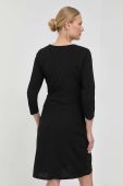 Сукня Morgan колір чорний mini розкльошена (3046075)