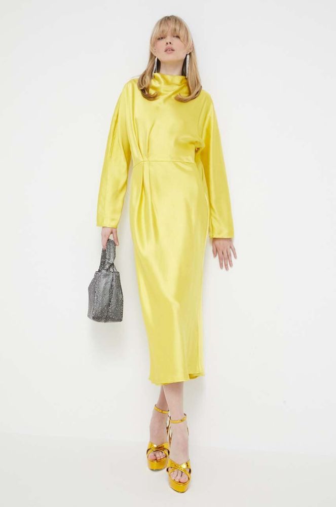 Сукня Stine Goya колір жовтий maxi пряма