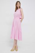 Сукня Deha колір рожевий midi розкльошена (3148263)