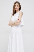 Сукня Deha колір білий midi розкльошена (3133012)