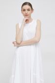 Сукня Deha колір білий maxi пряма