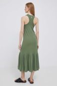 Сукня Deha колір зелений midi розкльошена (3221925)