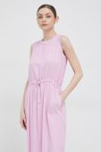 Сукня Deha колір рожевий midi пряма