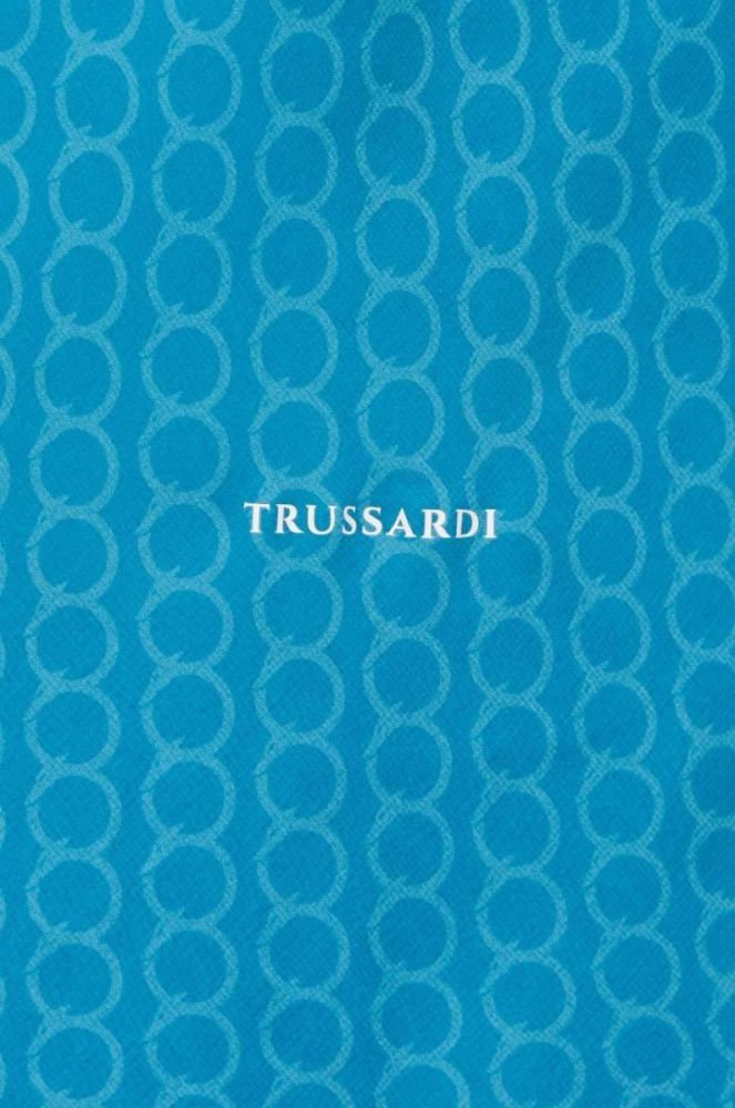 Сукня Trussardi maxi розкльошена колір блакитний фото 7