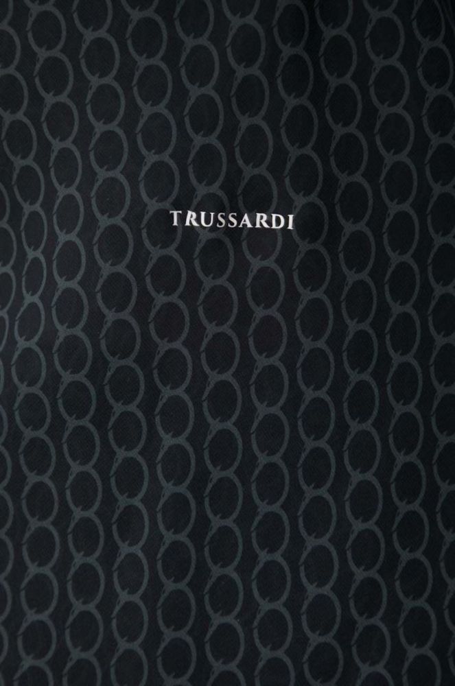 Сукня Trussardi колір чорний maxi розкльошена фото 6