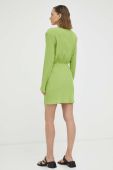 Сукня Gestuz колір зелений mini розкльошена (3214354)