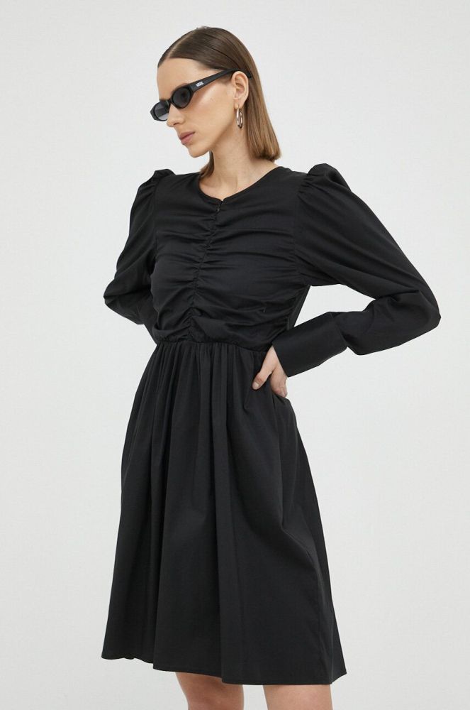 Сукня Gestuz TolinaGZ Ls колір чорний mini розкльошена