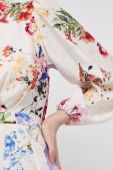 Сукня з домішкою льону Marciano Guess mini розкльошена колір барвистий
