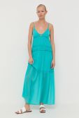 Сукня Patrizia Pepe колір бірюзовий maxi розкльошена (3205124)