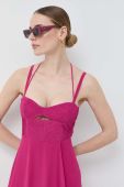 Сукня Patrizia Pepe колір рожевий mini розкльошена (3106637)