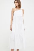 Бавовняна сукня Patrizia Pepe колір білий midi розкльошена (3218325)