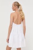 Бавовняна сукня Patrizia Pepe колір білий mini розкльошена