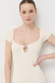 Сукня Patrizia Pepe колір бежевий mini облягаюча (3106672)