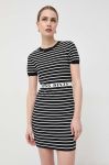 Сукня Miss Sixty колір чорний mini пряма Сукня Miss Sixty колір чорний mini пряма