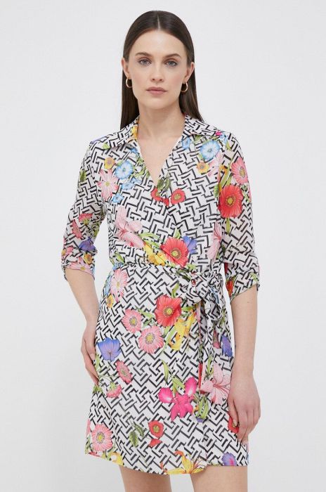 Сукня Artigli mini розкльошена колір барвистий (3159576)