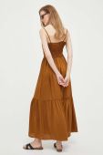 Сукня Artigli колір коричневий maxi розкльошена