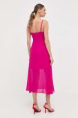 Сукня Morgan колір рожевий midi розкльошена (3277307)