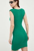 Сукня Morgan колір зелений mini облягаюча (3227537)