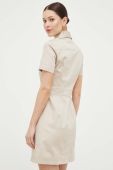Сукня Morgan колір бежевий mini облягаюча (3214394)