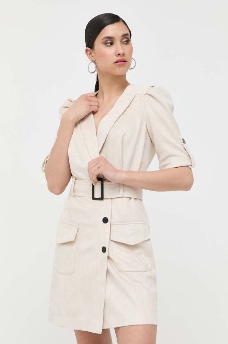 Сукня Morgan колір бежевий mini пряма (3254769)