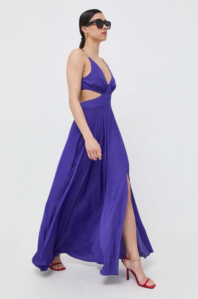 Сукня Morgan колір фіолетовий maxi розкльошена (3254800)