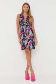 Сукня Morgan колір синій mini розкльошена (3230403)
